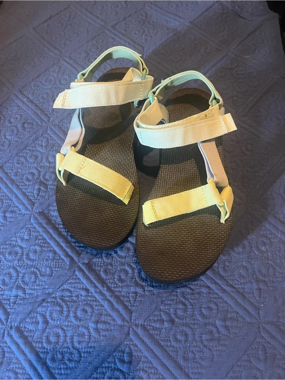Teva Velcro Sandals with pastel straps